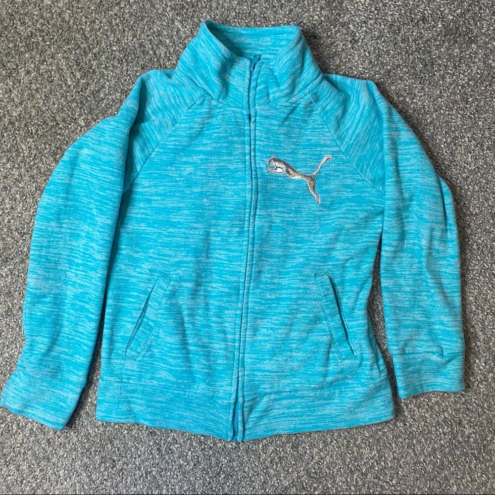 Puma Full Zip Sweatshirt Jacket - Girl’s Medium 8/10